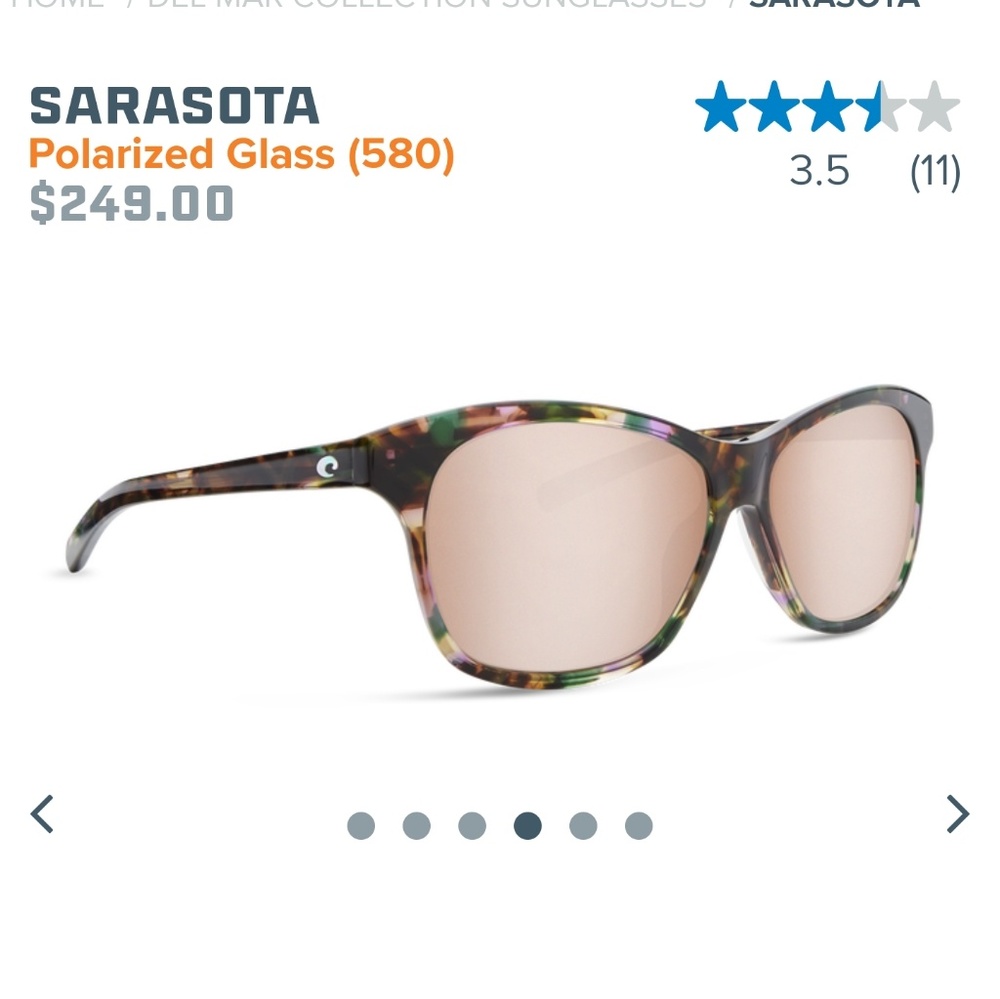 Costa Multicolor Frame Sunglasses - Picture 5 of 5